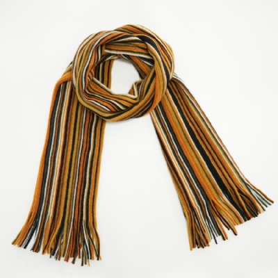Colorful Warp knitted scarf