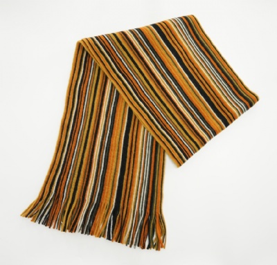 Colorful Warp knitted scarf