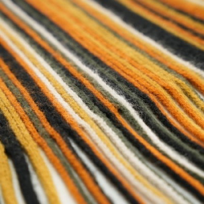 Colorful Warp knitted scarf