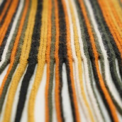 Colorful Warp knitted scarf