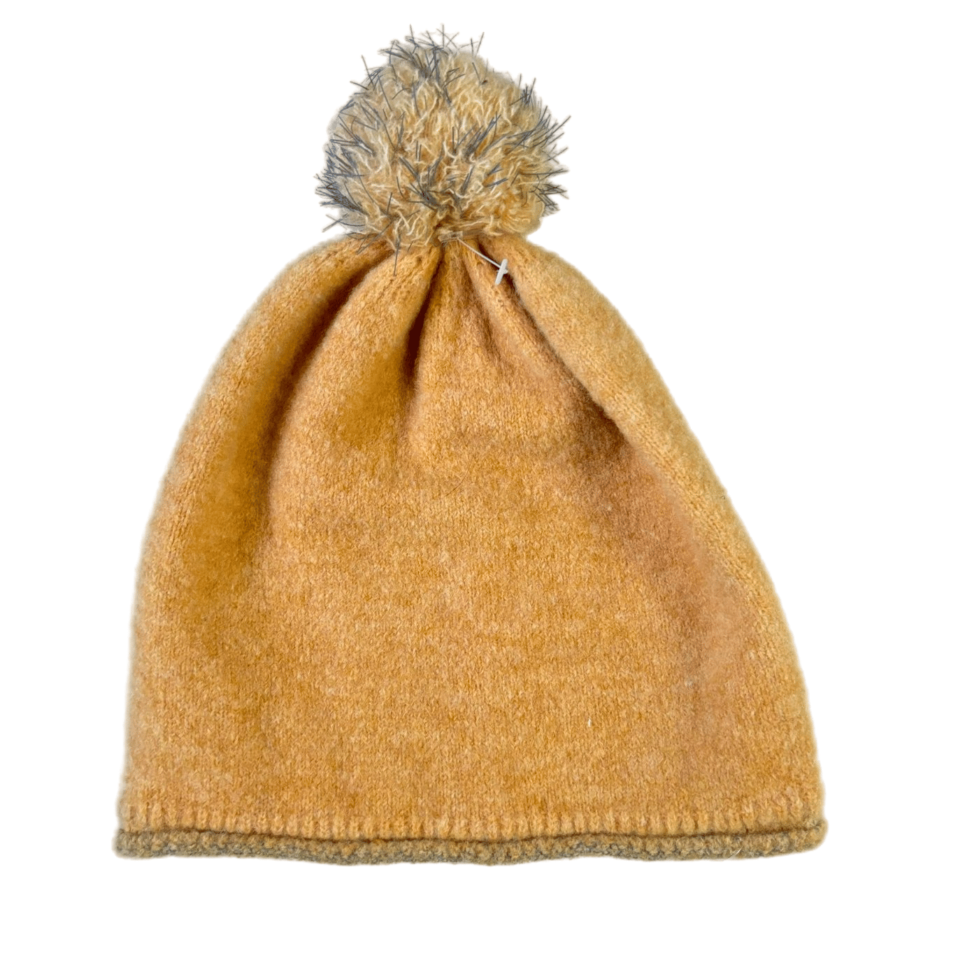 Trendy Yellow POM-Poms Beanie Hat for Cold Weather Fashion