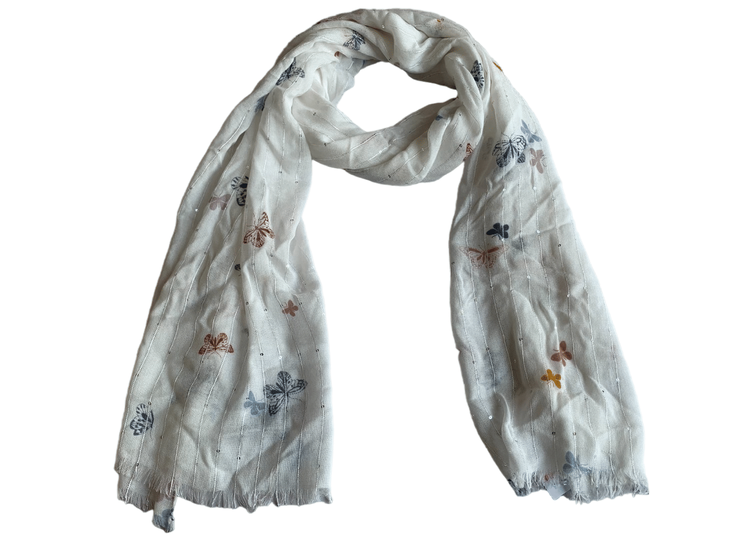 Lightweight Floral Print Scarf Versatile Fashion Boho Shawl for All Seasons