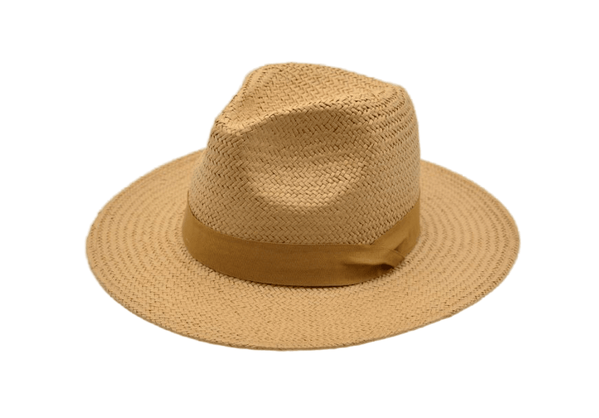 Classic Straw Panama Fedora Hat for Men & Women