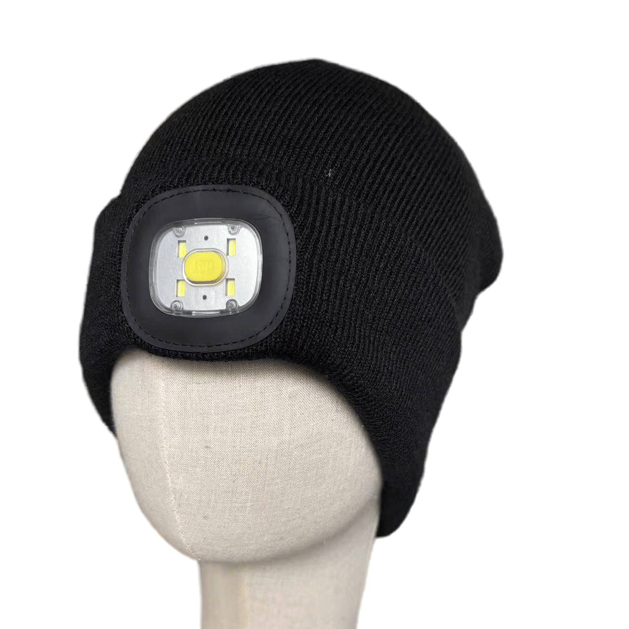 LED Beanie with Light Unisex USB Rechargeable Headlamp Hat for Men