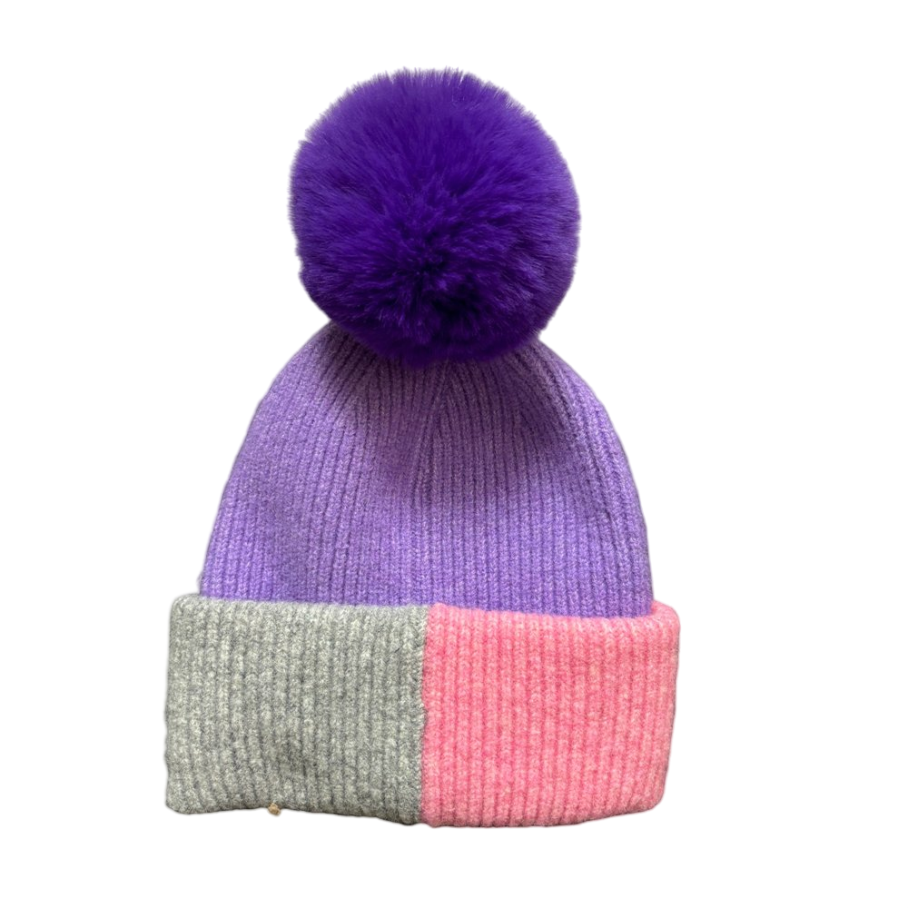 Stylish Pompom Beanie Collection in Vibrant Colors
