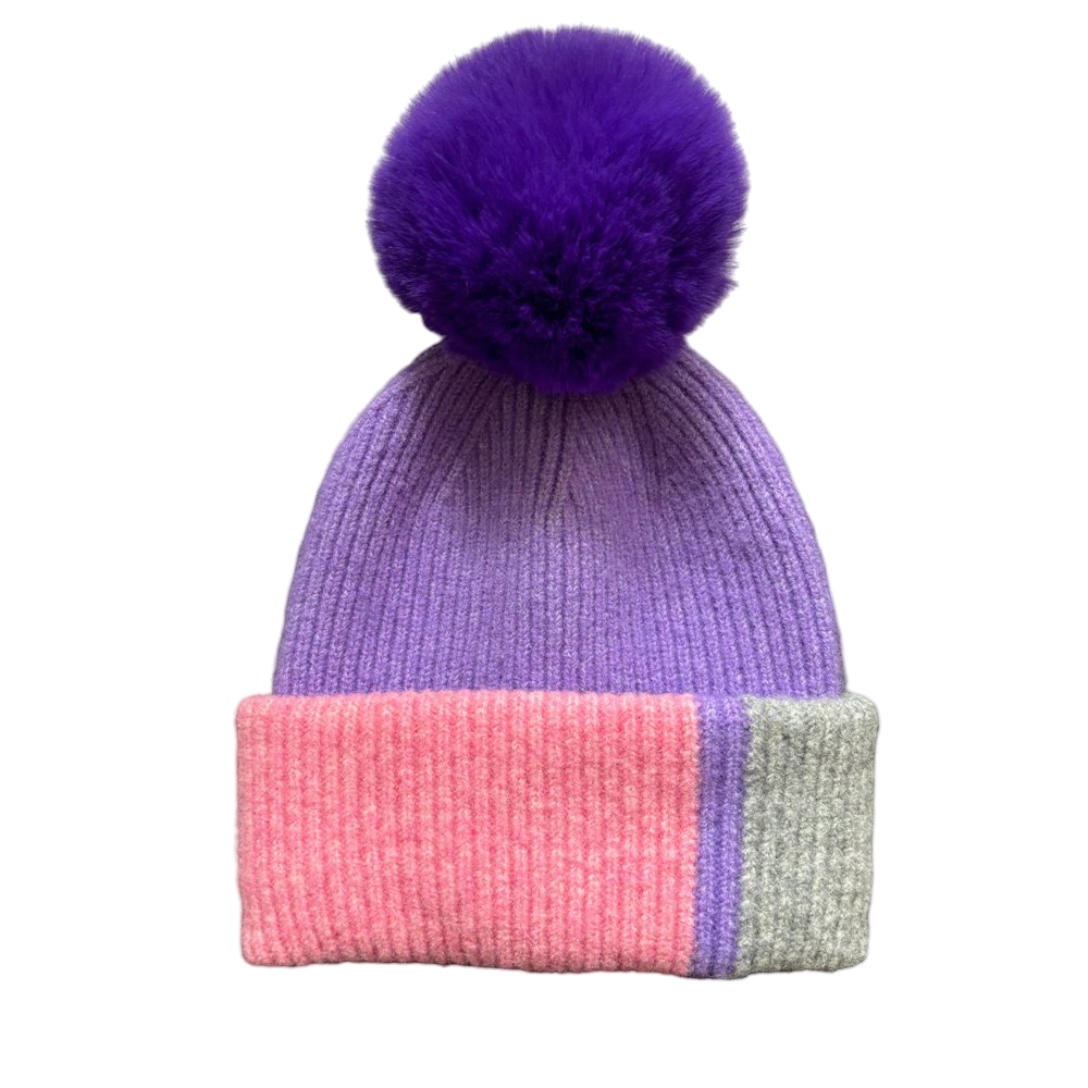 Stylish Pompom Beanie Collection in Vibrant Colors