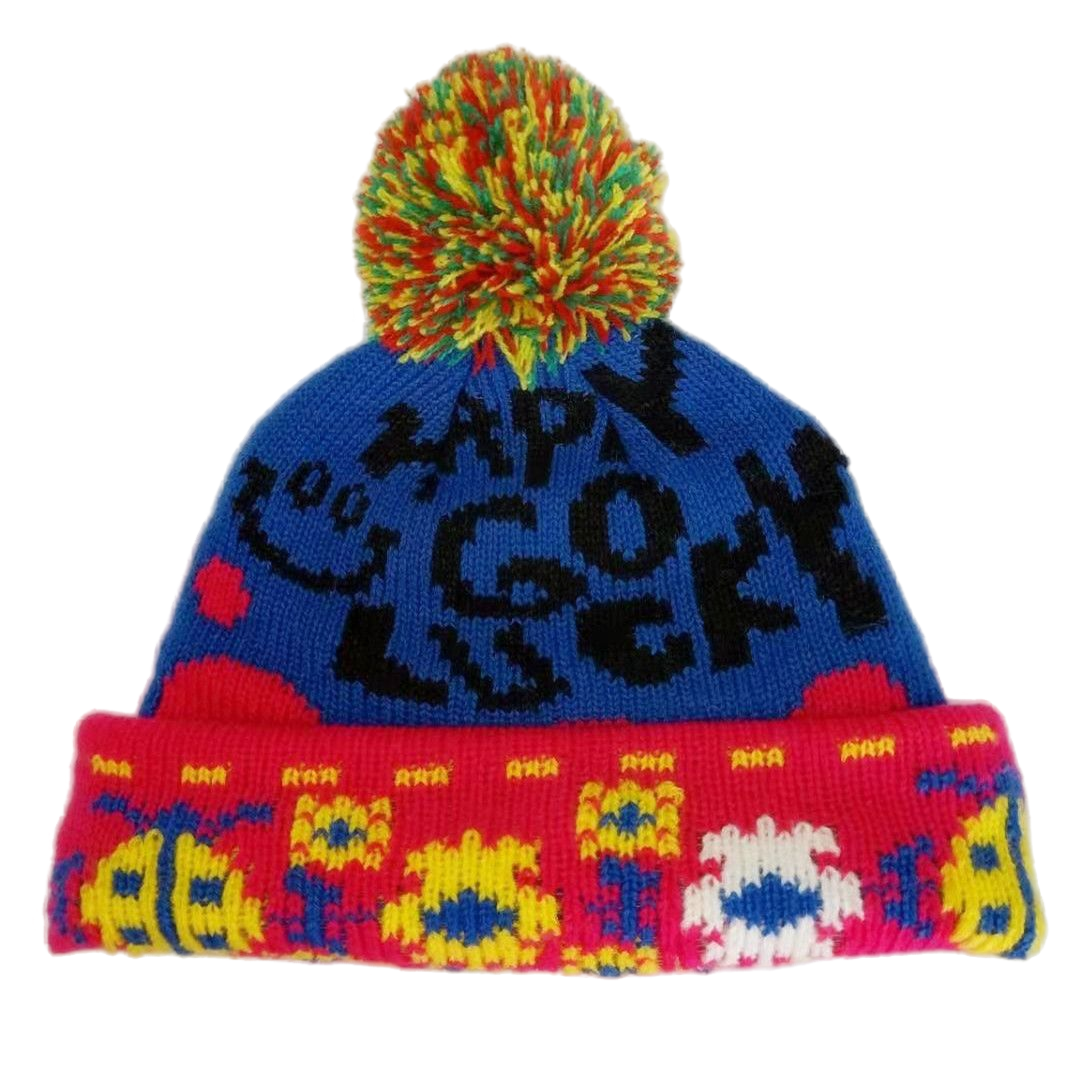 Fun Colorful Cuffed Warm Beanie for Streetwear