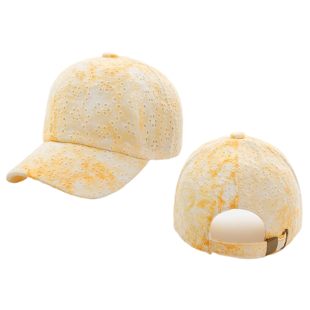 Tie-Dye Eyelet Baseball Cap Multicolor Adjustable Hat