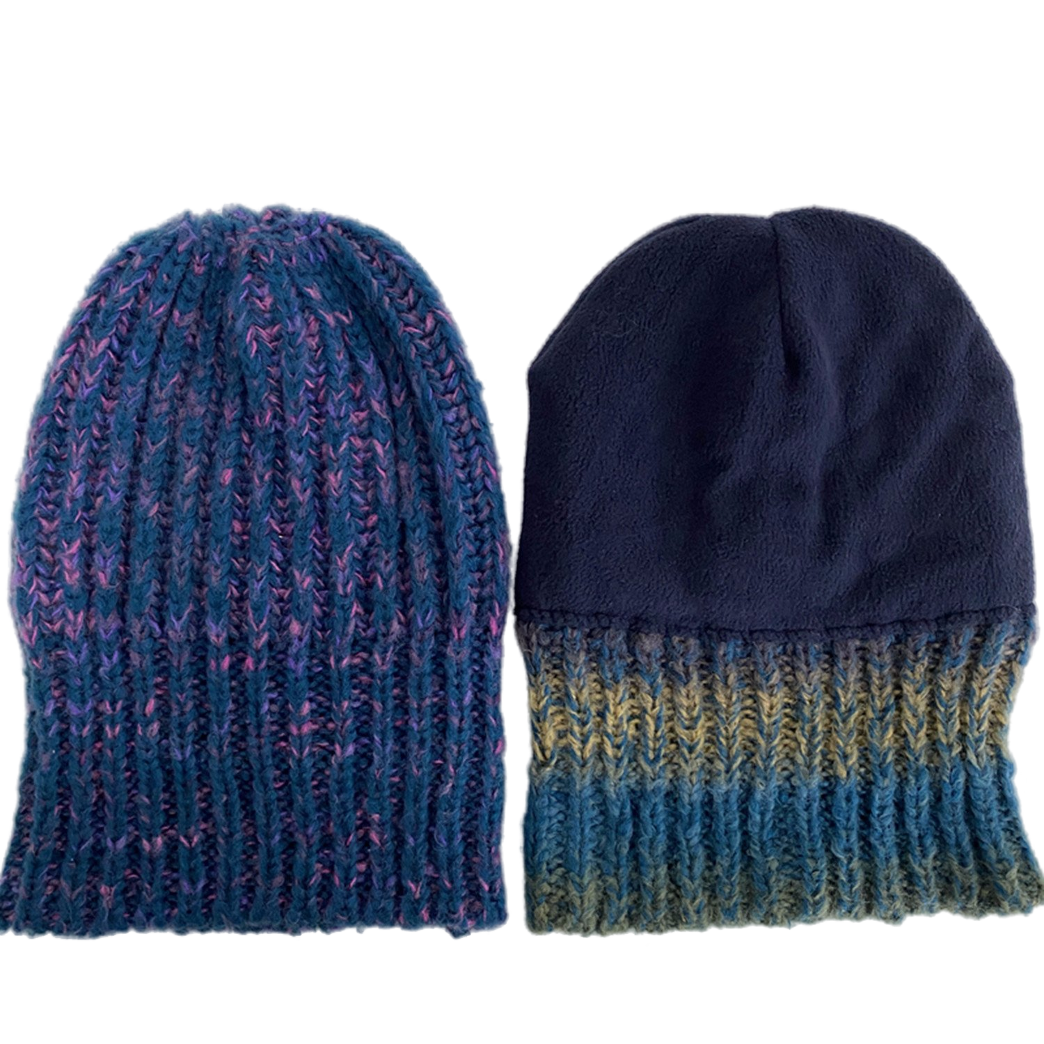 Chunky Marled Ribbed Knit Beanie Warm Skull Cap for Cold Weather