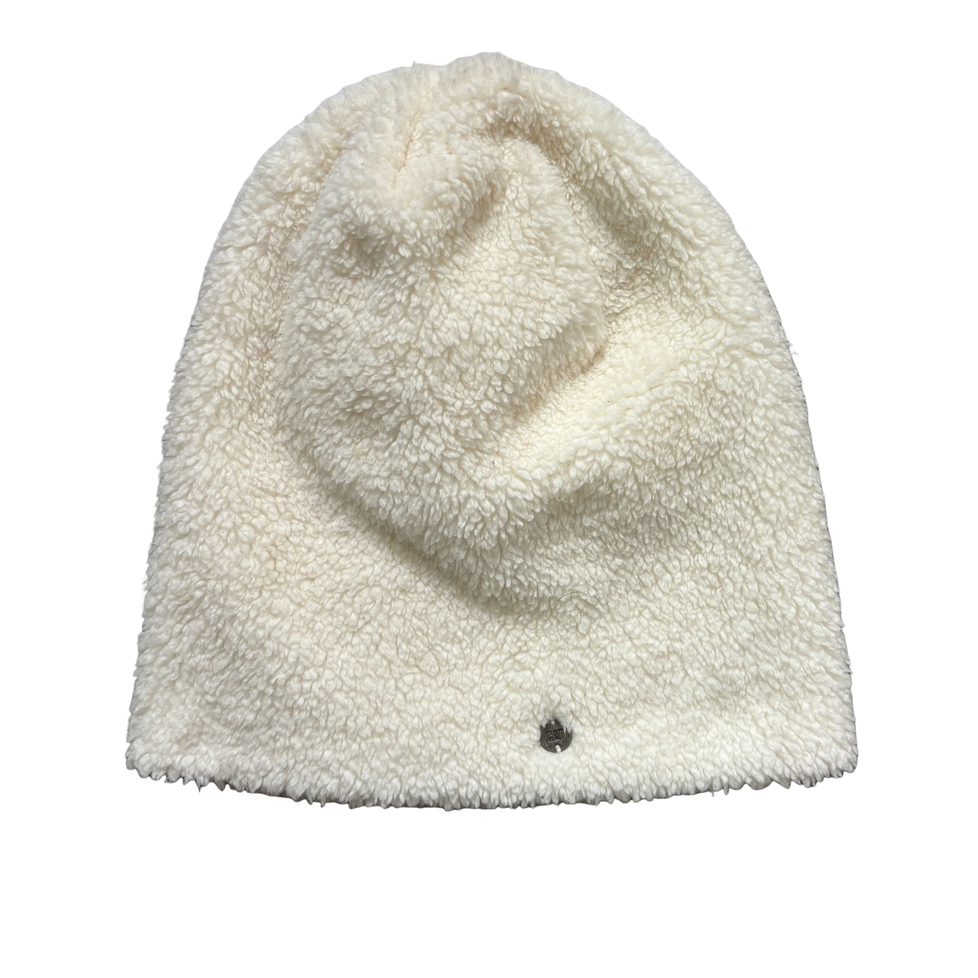 Women’s Cream Sherpa Fleece Beanie Hat