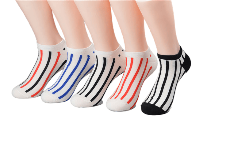 Striped Ankle Socks for Women