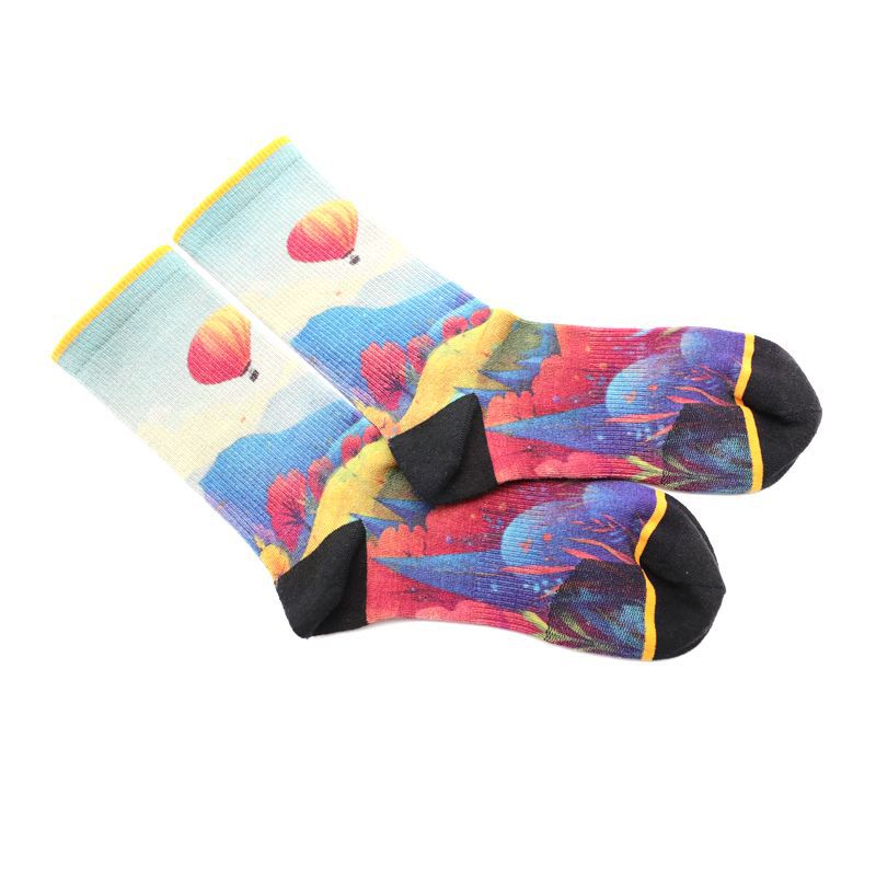 Merino Wool Printed Riding Socks
